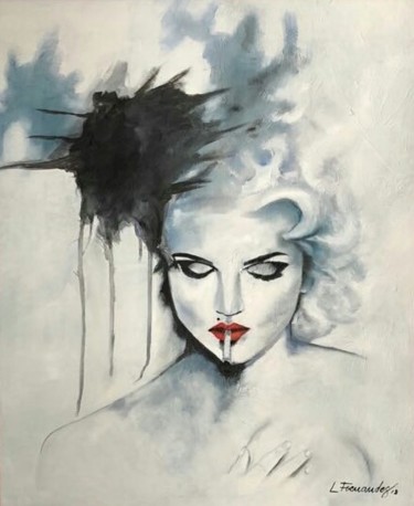 Pintura intitulada "Madonna (copy)" por Luciano Fernandes, Obras de arte originais, Óleo