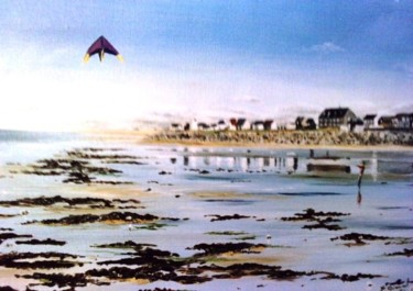 Peinture intitulée "Marée basse à Couta…" par Laurent Girard, Œuvre d'art originale