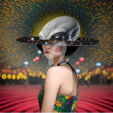 Digitale Kunst mit dem Titel "Hybrid" von Lhmixarts, Original-Kunstwerk, Digitale Collage