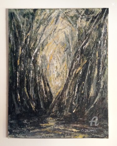 Peinture intitulée "Forêt de Chantilly" par Guillaume Lhommel, Œuvre d'art originale, Acrylique Monté sur Châssis en bois