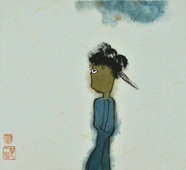 绘画 标题为“《你好，冯特 W》（”Hello, M…” 由Li Chen, 原创艺术品, 水彩