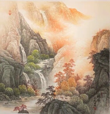Pintura intitulada "秋韵" por Li Ming, Obras de arte originais, Tinta