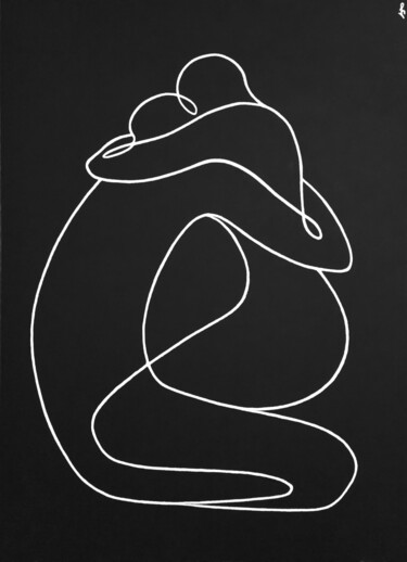 Ζωγραφική με τίτλο "Formula of Love" από Lia Chechelashvili, Αυθεντικά έργα τέχνης, Ακρυλικό