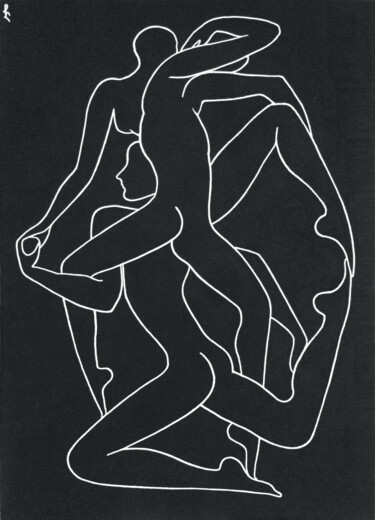 Pintura titulada "Pas de trois" por Lia Chechelashvili, Obra de arte original, Acrílico Montado en Bastidor de camilla de ma…