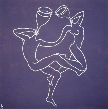 Painting titled "Dance" by Lia Chechelashvili, Original Artwork, Gouache