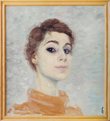 Pittura intitolato "Woman" da Lia Chechelashvili, Opera d'arte originale, Olio Montato su Telaio per barella in legno