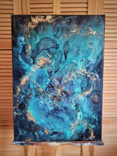 Pintura titulada "Okeanos" por Lia Despas, Obra de arte original, Aerógrafo