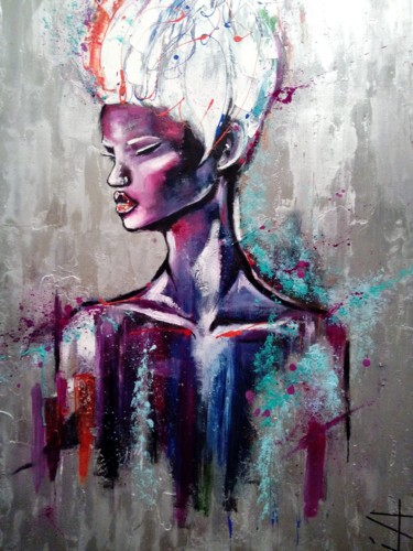 Peinture intitulée "Transcendance" par Lia Despas, Œuvre d'art originale, Acrylique