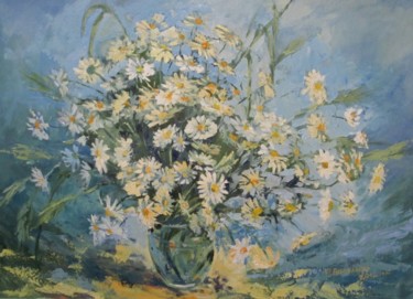 Painting titled ""Ромашки"" by Liakhova, Original Artwork