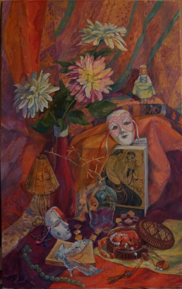 Painting titled "Женская жизнь" by Liakhova, Original Artwork, Oil
