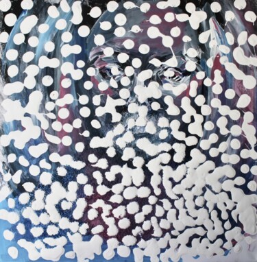 Картина под названием "Le regard" - Liaisan Musina, Подлинное произведение искусства, Акрил Установлен на Деревянная рама дл…