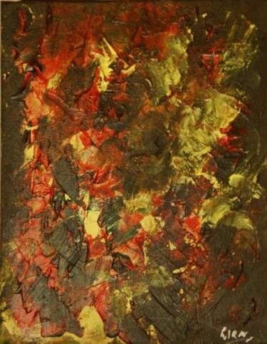 Painting titled "Fracas" by Liam G Déziel, Original Artwork