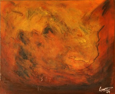 Peinture intitulée "Le mont Noir / 69" par Liam G Déziel, Œuvre d'art originale, Huile