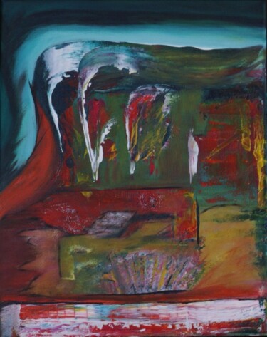 Painting titled "124 Émeraude" by Liam G Déziel, Original Artwork