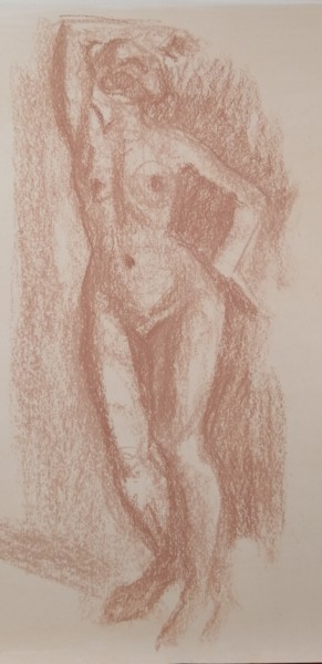 Painting titled "Female Figure In Pa…" by Liam Ryan, Original Artwork, Pastel