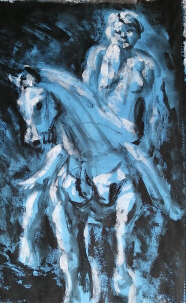 Pittura intitolato "Lady Godiva." da Liam Ryan, Opera d'arte originale, Acrilico