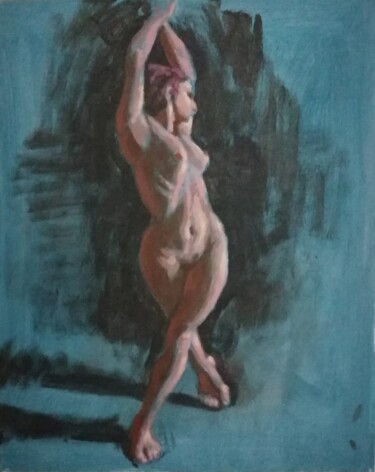 Pittura intitolato "Twisting." da Liam Ryan, Opera d'arte originale, Acrilico Montato su Telaio per barella in legno