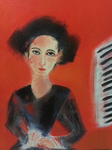 Peinture intitulée "Lezioni di piano" par Liana Branzas, Œuvre d'art originale