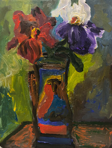 Pittura intitolato "Fiori" da Liana Branzas, Opera d'arte originale, Acrilico