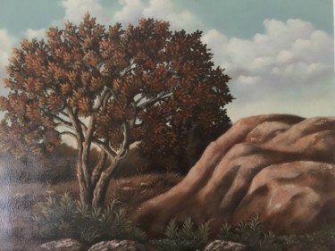 Painting titled "La Solitude" by Liana Branzas, Original Artwork, Oil
