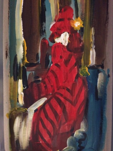 Painting titled "SOUVENIR DE JEUNESSE" by Liana Branzas, Original Artwork, Acrylic