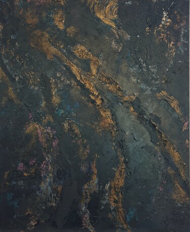 Pittura intitolato ""What if this storm…" da Liana Duguzheva, Opera d'arte originale, Acrilico Montato su Pannello di legno