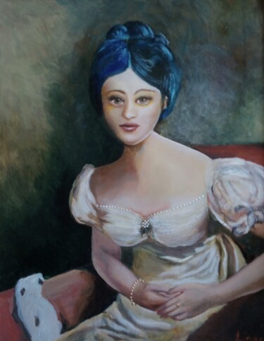 Digital Arts titled "Margaretha" by Liana Romeijn, Original Artwork, Oil