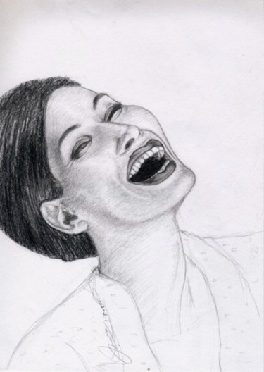 Drawing titled "Laugh" by Gwen Liang, Original Artwork, Other