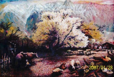 图画 标题为“神山圣地” 由山外山人, 原创艺术品