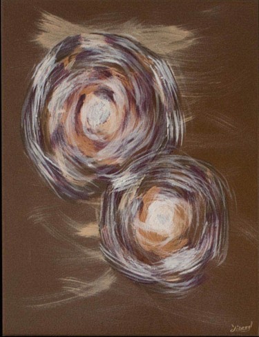 Peinture intitulée "Tourbillons 3" par Liberyl, Œuvre d'art originale