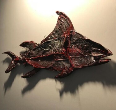 Escultura intitulada "O' pisce" por Licia Trobia, Obras de arte originais, Arame