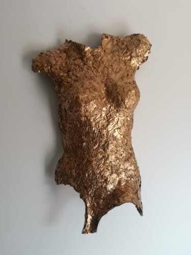 Γλυπτική με τίτλο "Gold" από Licia Trobia, Αυθεντικά έργα τέχνης, Μέταλλα
