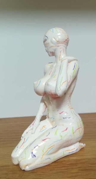 Sculpture titled "Cyber sex" by Licia Trobia, Original Artwork, Resin