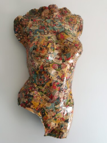 Rzeźba zatytułowany „Erotic Body Donald…” autorstwa Licia Trobia, Oryginalna praca, Żywica