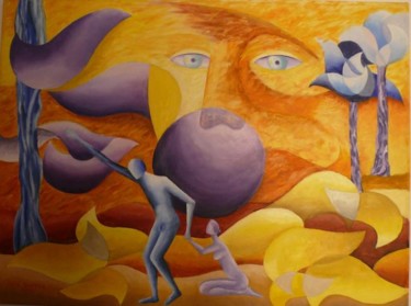 Painting titled "Aspettami...ti amo.…" by Licia Santuz, Original Artwork