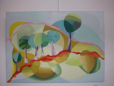 Peinture intitulée "El bosque que soñè" par Licia Santuz, Œuvre d'art originale