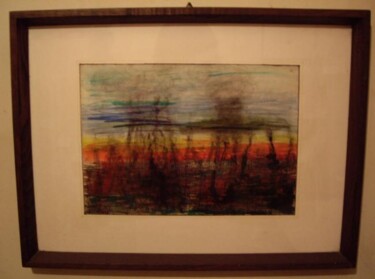 Painting titled "Fogo" by Licínia Portugal, Original Artwork