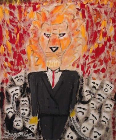 Pintura titulada "La ira" por Eduardo González., Obra de arte original, Acrílico