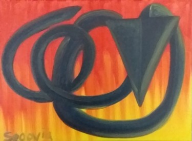Pintura titulada "Querubín" por Eduardo González., Obra de arte original, Oleo