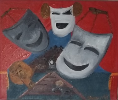 Pittura intitolato "Personae Vitae" da Eduardo González., Opera d'arte originale, Olio