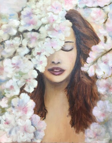 Картина под названием "Women Life Enjoy" - Lidi Fon Rid, Подлинное произведение искусства, Масло