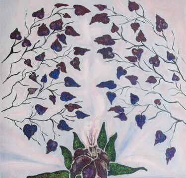 Картина под названием "Mystery of Autumn" - Lidi Fon Rid, Подлинное произведение искусства, Масло
