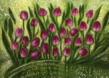 Peinture intitulée "Spring" par Lidi Fon Rid, Œuvre d'art originale, Huile