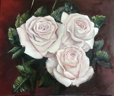 Ζωγραφική με τίτλο "Rose..." από Lidi Fon Rid, Αυθεντικά έργα τέχνης, Λάδι