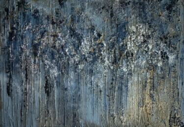 Malerei mit dem Titel "Silver decor" von Lidia Sieczkowska, Original-Kunstwerk, Acryl