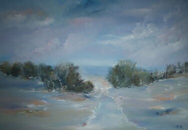 Painting titled "Early spring" by Lidia Sieczkowska, Original Artwork, Oil