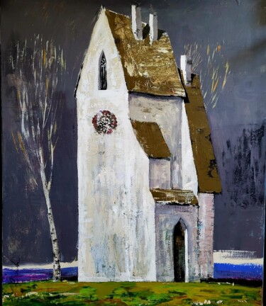 Painting titled "CATHEDRAL" by Lidia Zadeh Petrescu, Original Artwork, Acrylic