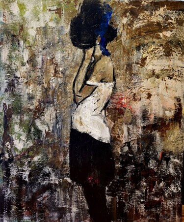 Painting titled "ORPHANE" by Lidia Zadeh Petrescu, Original Artwork, Acrylic