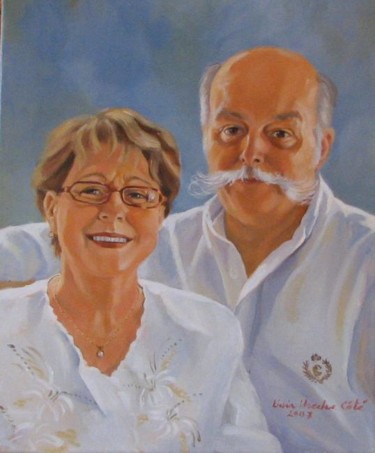Peinture intitulée "Famille Jean-Guy Ra…" par Lyria, Œuvre d'art originale