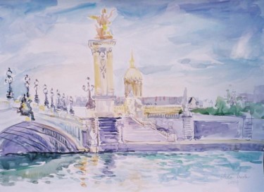 Peinture intitulée "Paris VII" par Lyria, Œuvre d'art originale